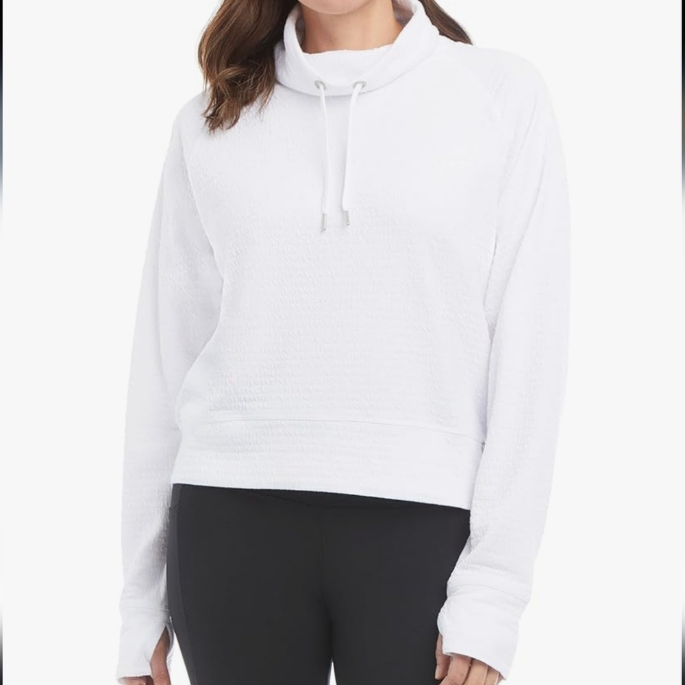 Faux Hoodie Lightweight Pullover Sweater